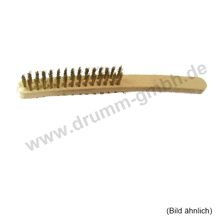 Handbürsten Messing gewellt 0,30mm