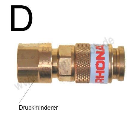 Einhand-Schnellkupplung zum Anschluss an den Druckminderer Typ SD