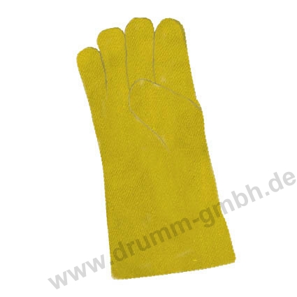 Hitzehandschuh 5-Fingerhandschuh Aramidgewebe Typ 650, gelb, bis 500°C