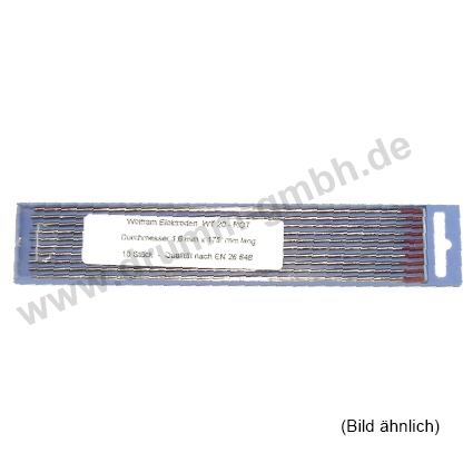 10er-Pack Wolframelektroden ROT WT20 1,0 X 175 Mm – Zum TIG-/WIG-Schweißen, Hochwertig Und Langlebig