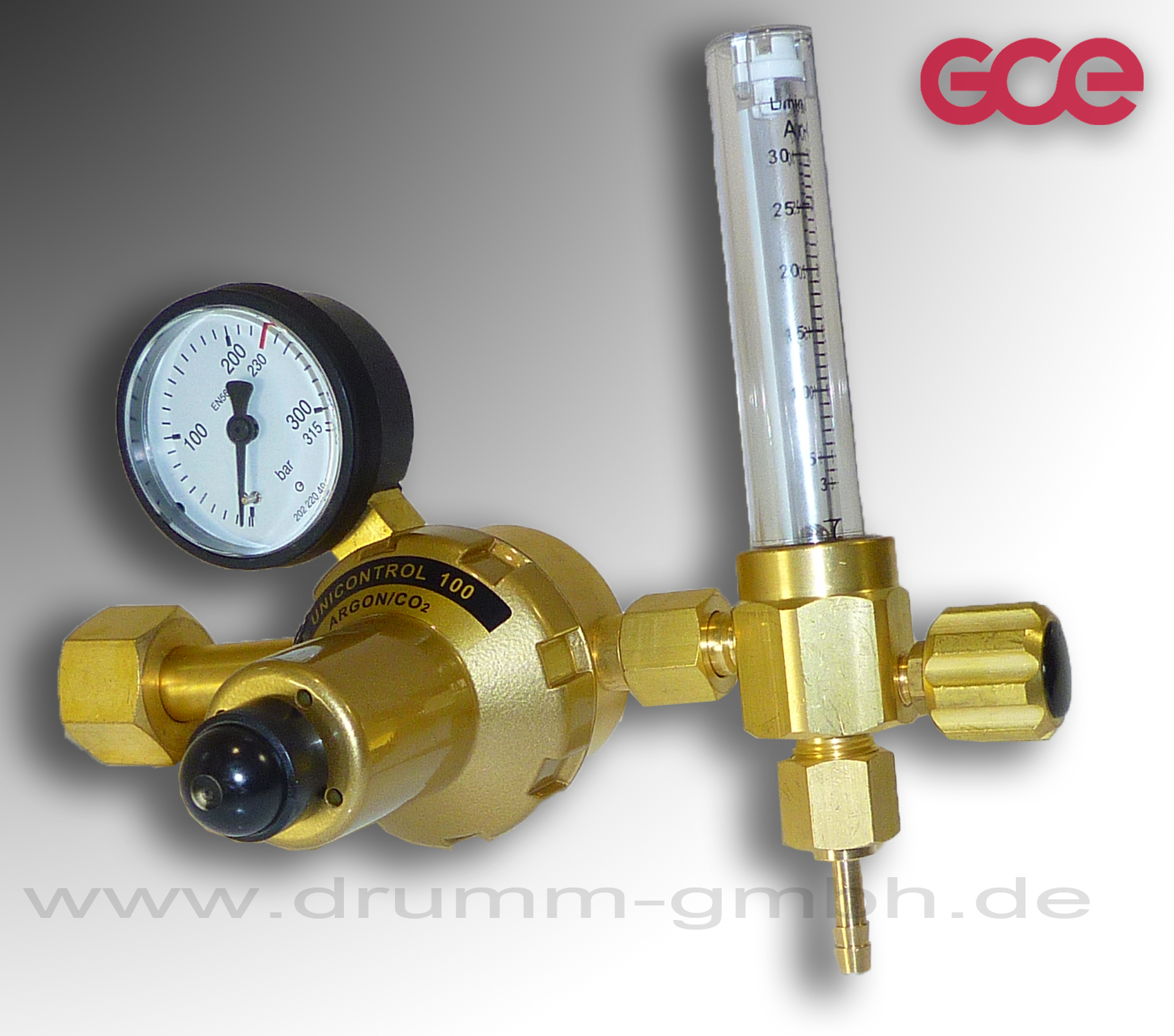 Druckregler Druckminderer Argon CO2 Schutzgas mit Flowmeter Gasflasche